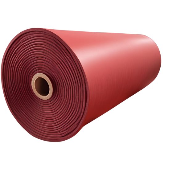 ROLLO DE GOMA SILICONA 60±5 SHORE COLOR ROJO