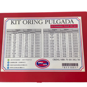 KIT ORING NBR 70 SHORE A PULGADA