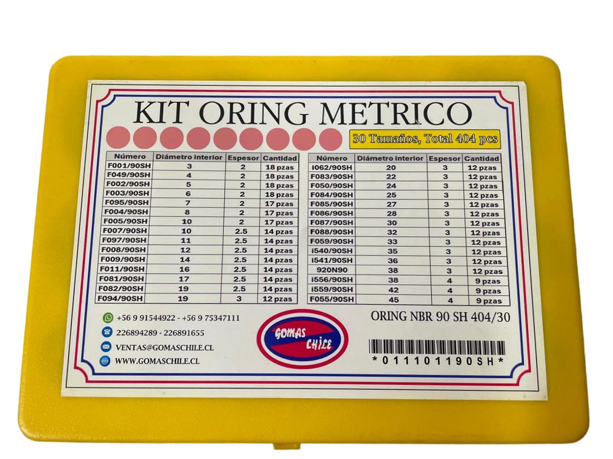 KIT ORING NBR 90 SHORE A METRICO