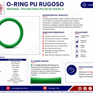 ORING PU VERDE RUGOSO POLIURETANO