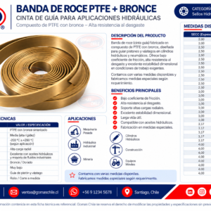 Banda de Roce PTFE + Bronce