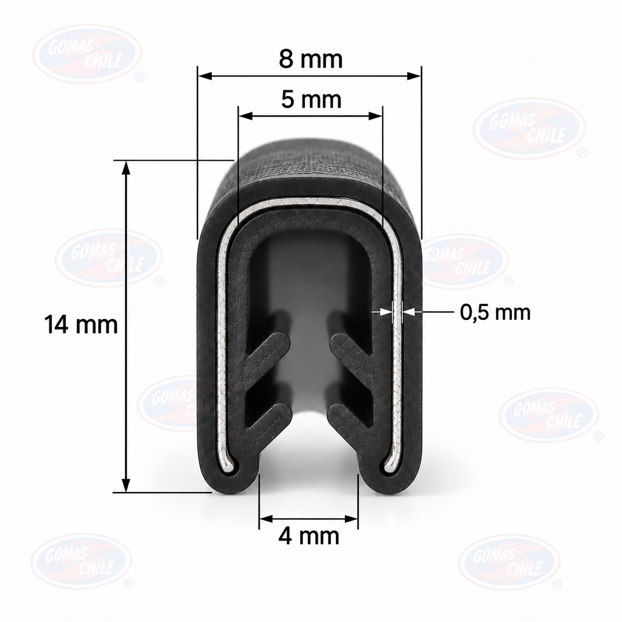 PERFIL PUERTA EPDM - Imagen 2